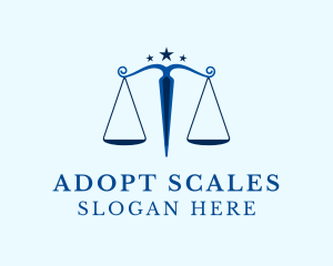 Blue Legal Law Firm logo design