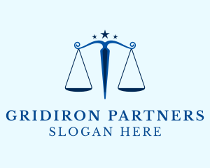 Blue Legal Law Firm logo design