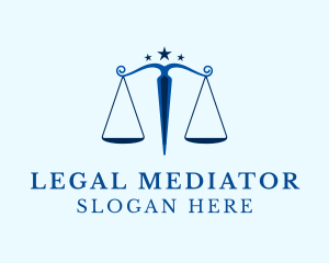 Blue Legal Law Firm logo design