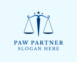 Blue Legal Law Firm logo design