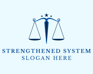 Blue Legal Law Firm logo design