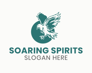 Flying Majestic Eagle logo