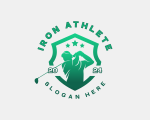 Golf League Athlete logo design