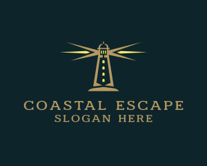 Coastal Lighthouse Tower  logo design