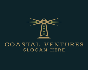 Coastal Lighthouse Tower  logo design