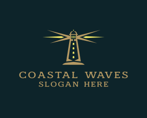 Coastal Lighthouse Tower  logo design