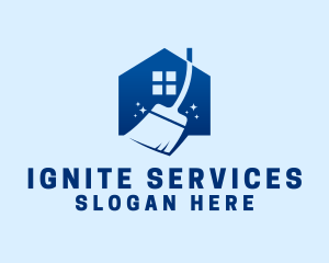 Blue Janitorial Service logo