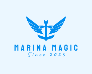 Anchor Wing Maritime logo design