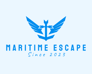 Anchor Wing Maritime logo design