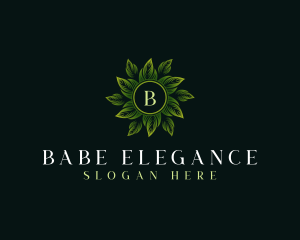 Elegant Wellness Leaves logo design