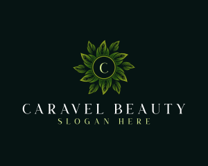 Elegant Wellness Leaves logo design