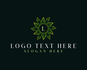 Elegant Wellness Leaves logo