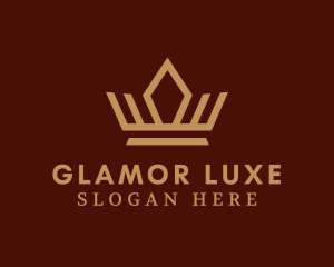 Luxe Crown Pageant logo design