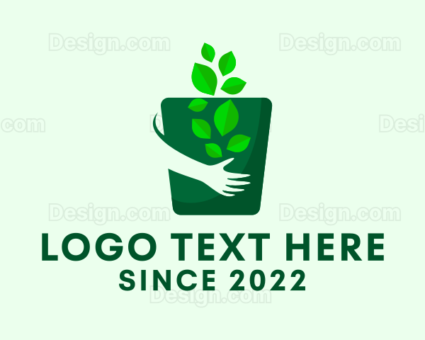 Gardening Hand Pot Logo