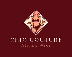 Bikini Lingerie Woman logo design