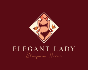 Bikini Lingerie Woman logo design