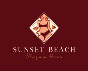 Bikini Lingerie Woman logo design