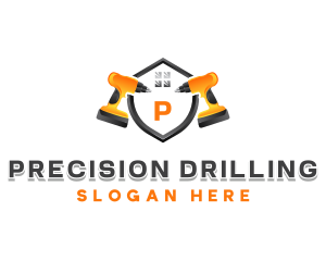 Drill Construction Builder logo design