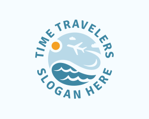 Travel Airplane Tourism logo design