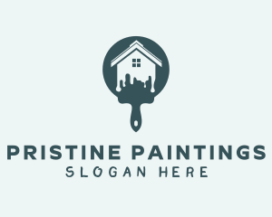 Paint Brush Renovation logo design