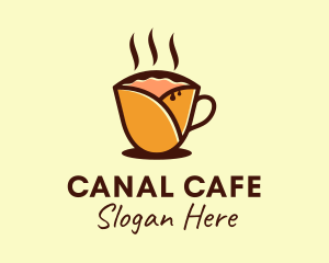 Crepe Cafe Drink  logo design