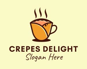 Crepe Cafe Drink  logo design