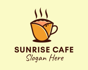 Crepe Cafe Drink  logo design