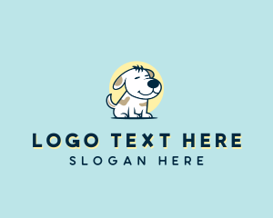 Cartoon Dog Puppy logo