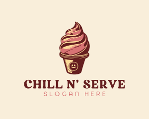 Ice Cream Sundae Dessert logo