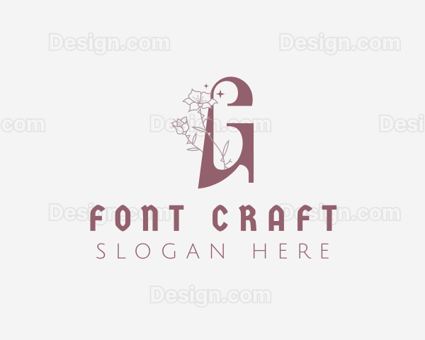 Floral Nature Beauty Letter G Logo