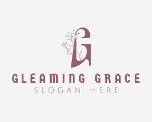 Floral Nature Beauty Letter G logo design