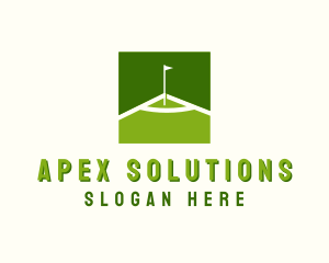 Flag Golfing Course logo design