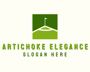 Flag Golfing Course logo design