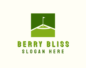 Flag Golfing Course logo design