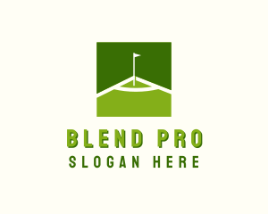 Flag Golfing Course logo design