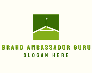 Flag Golfing Course logo design