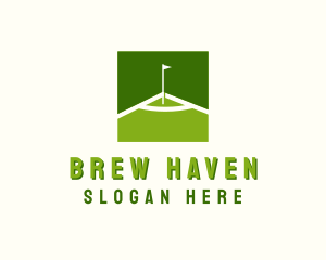 Flag Golfing Course logo design