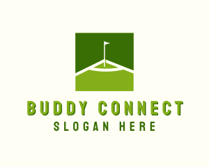 Flag Golfing Course logo design