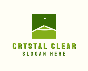 Flag Golfing Course logo design