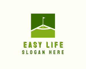 Flag Golfing Course logo design