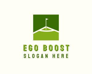 Flag Golfing Course logo design