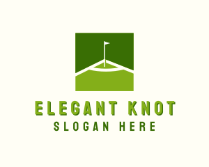 Flag Golfing Course logo design