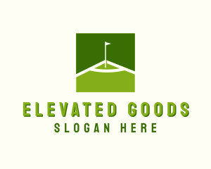 Flag Golfing Course logo design