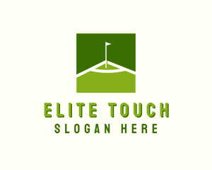 Flag Golfing Course logo design