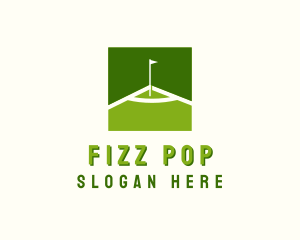 Flag Golfing Course logo design