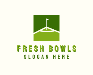 Flag Golfing Course logo design