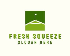 Flag Golfing Course logo design