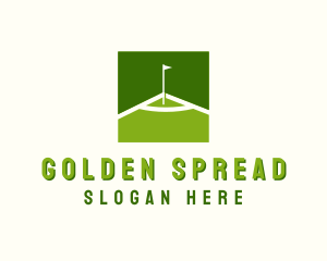 Flag Golfing Course logo design