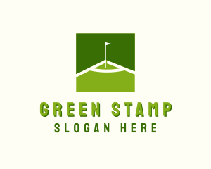 Flag Golfing Course logo design