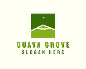 Flag Golfing Course logo design